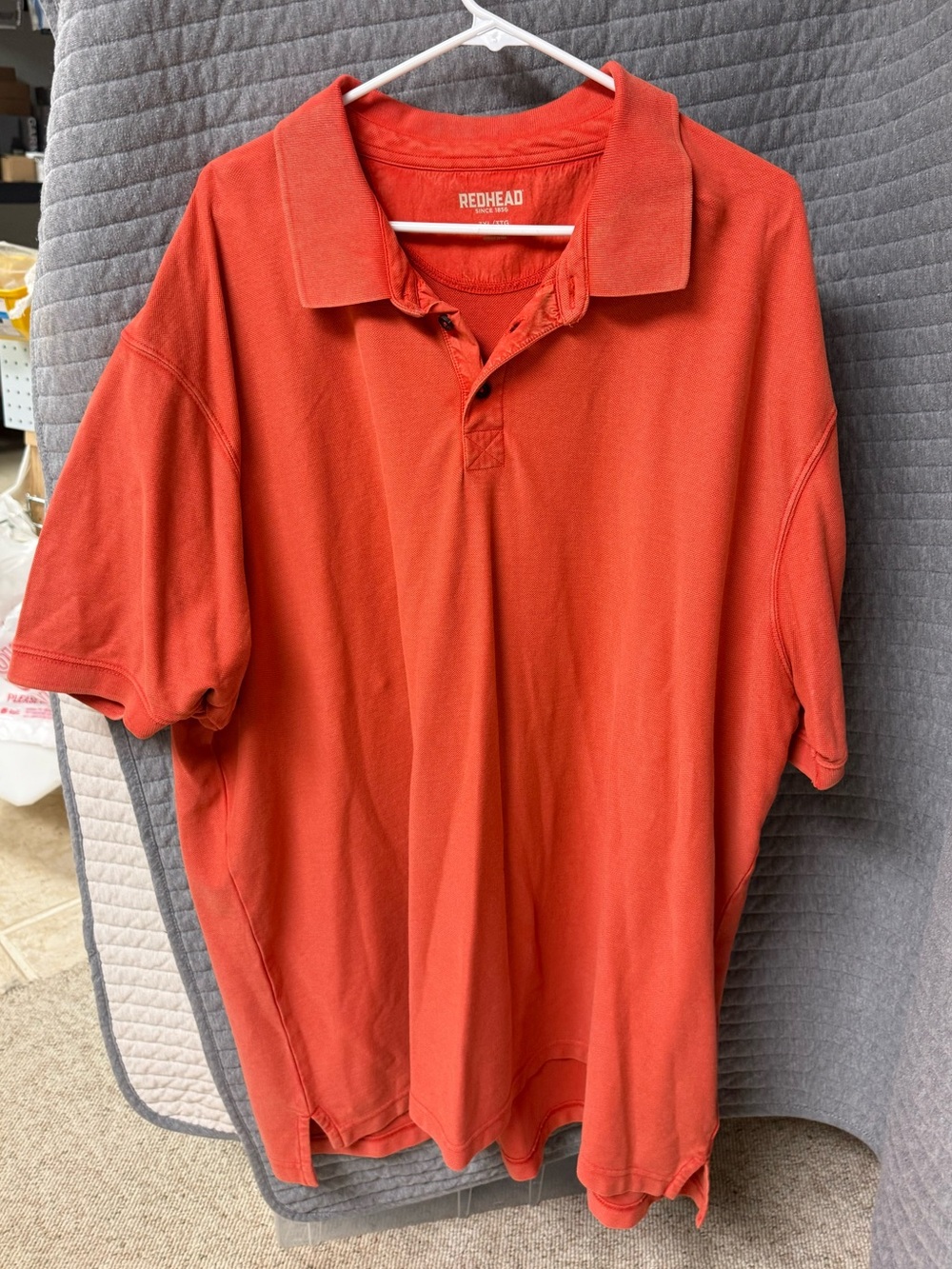 Redhead Men's Red/Orange Polo Shirt - Classic Short Sleeve